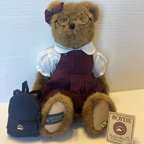 2006 Boyds Bear * Bear of the Month* Sally Autumn large L/E Doll 919872 - Picture 1 of 6